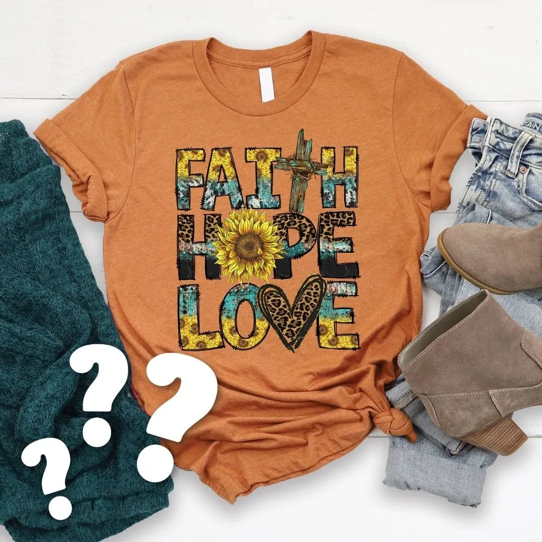 10 Pack Mystery Tees (color and design selected at random) - $50
