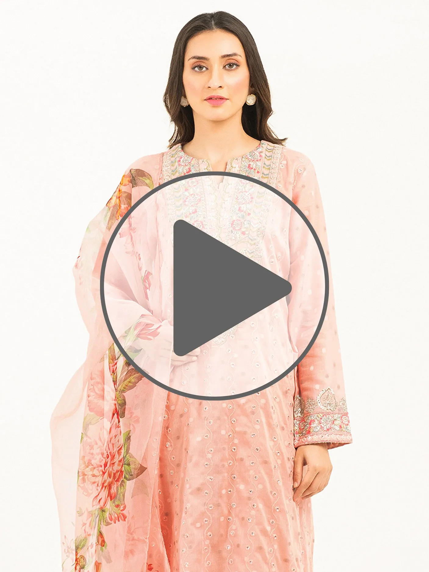 2 Piece Jacquard Suit-Embroidered (Pret)