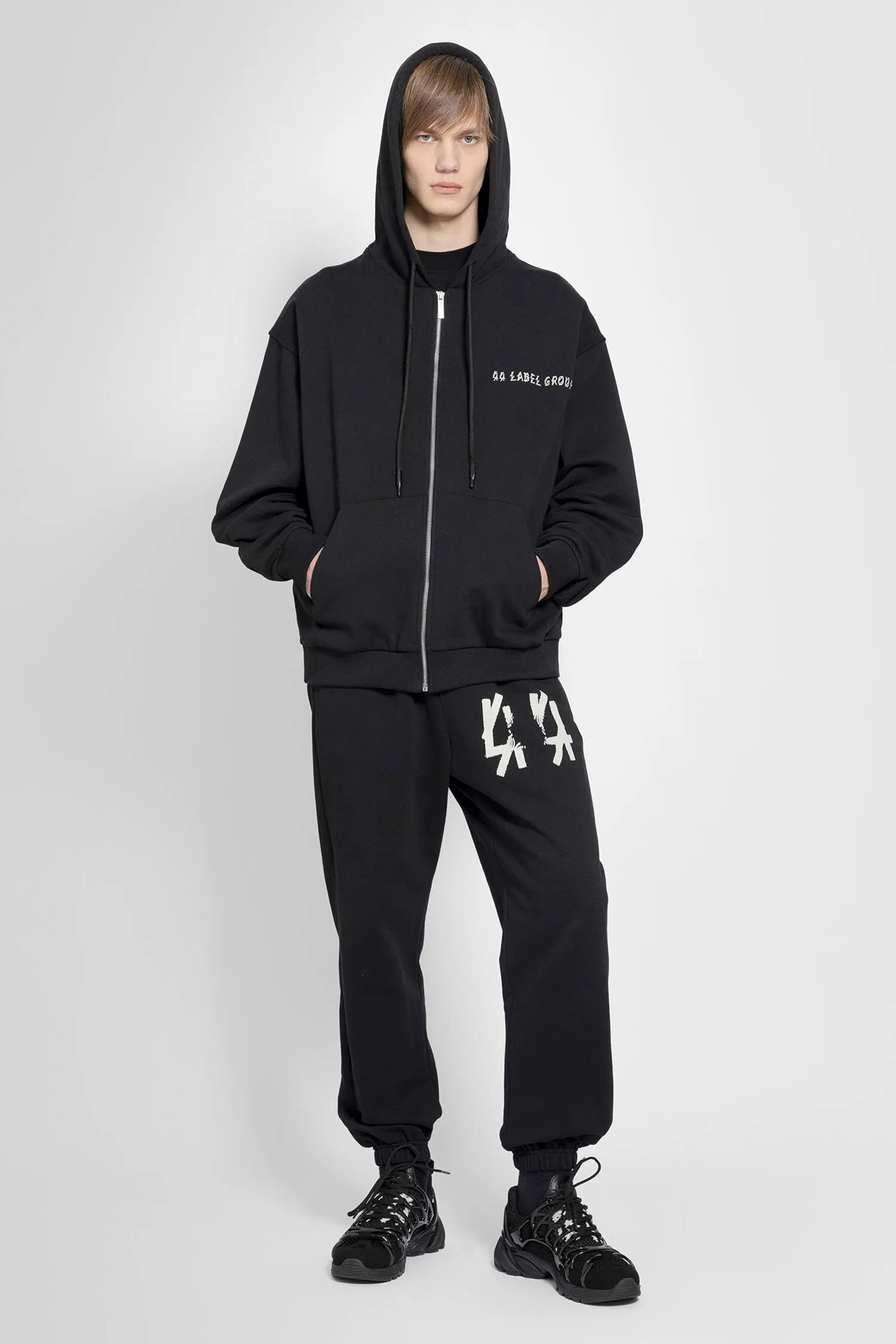 44 LABEL GROUP MAN BLACK TROUSERS
