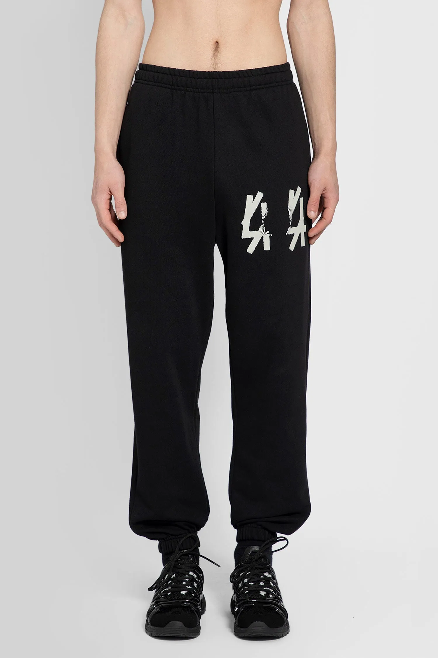 44 LABEL GROUP MAN BLACK TROUSERS