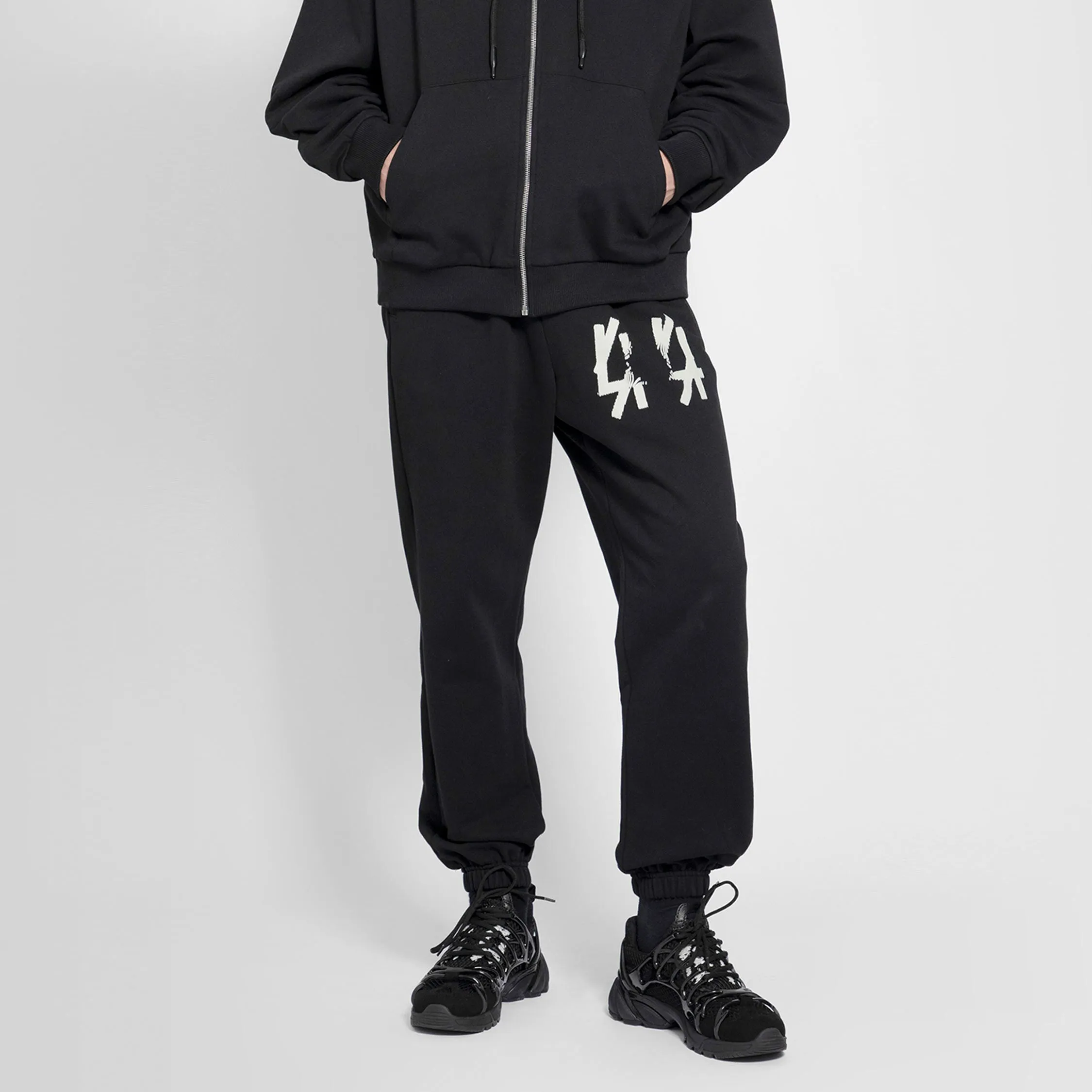 44 LABEL GROUP MAN BLACK TROUSERS