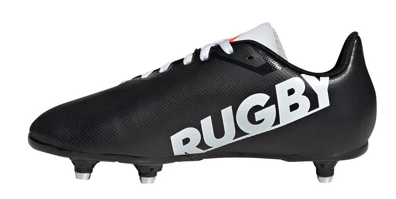 adidas Junior SG Rugby Boots - Youth - Black/White/Solar Red
