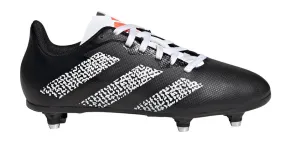 adidas Junior SG Rugby Boots - Youth - Black/White/Solar Red