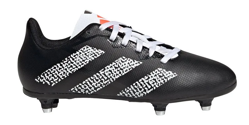adidas Junior SG Rugby Boots - Youth - Black/White/Solar Red