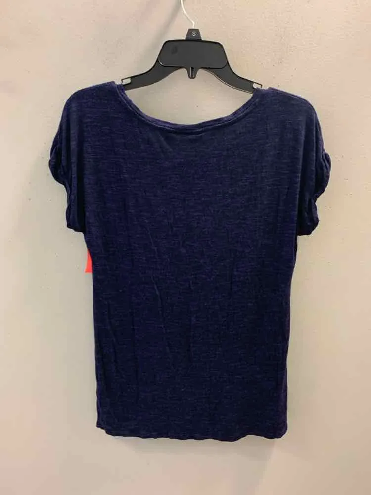 APT. 9 Tops Size S NAVY/SILVER ARROWS DOLMAN TOP