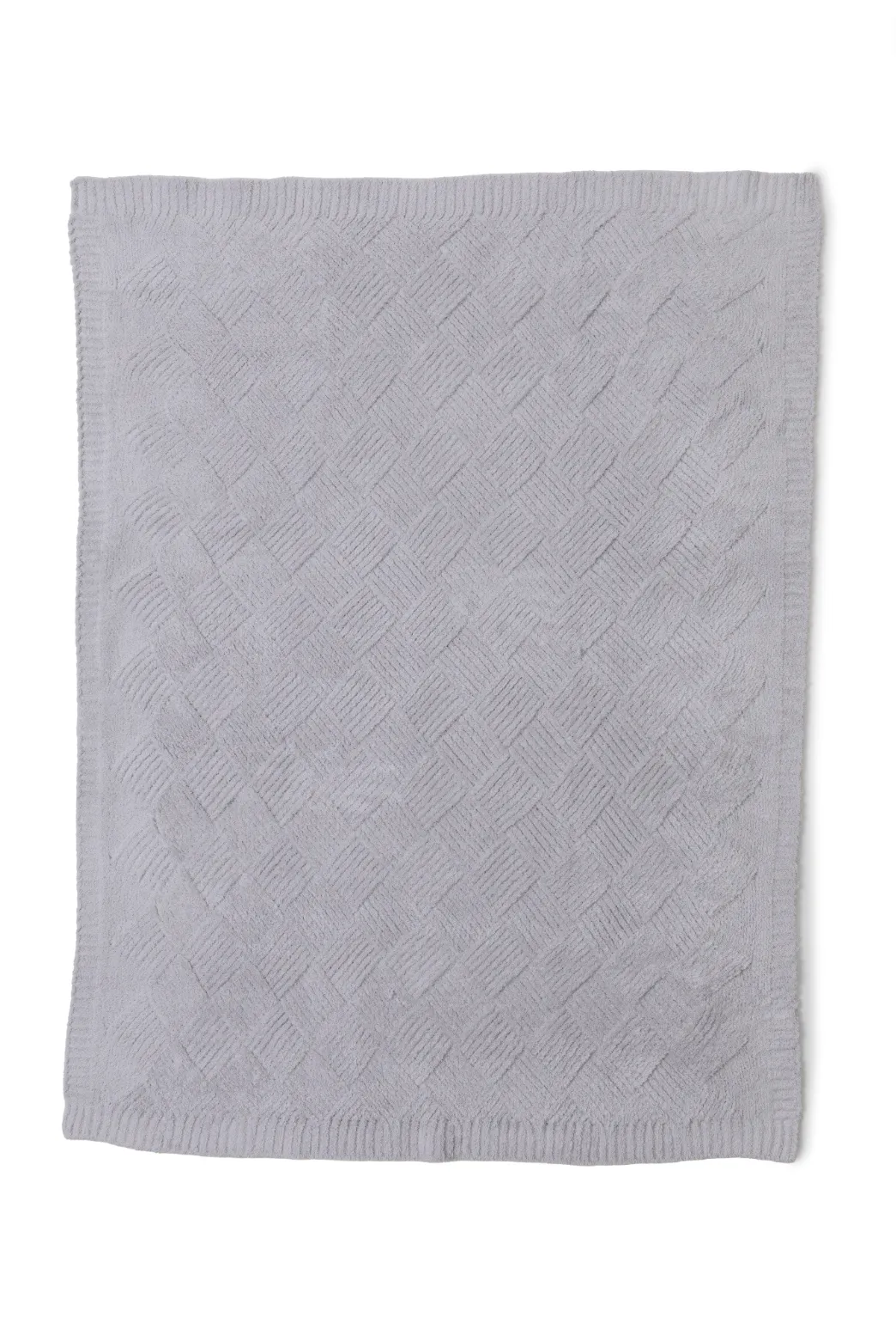 Barefoot Dreams Diamond Weave Blanket - Oyster