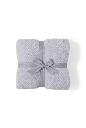 Barefoot Dreams Diamond Weave Blanket - Oyster