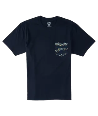 BILLABONG Boy's Team Pocket T-Shirt Navy