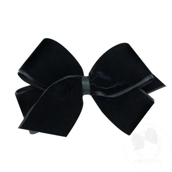 Classic velvet with satin overlay bow