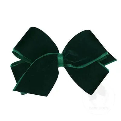 Classic velvet with satin overlay bow