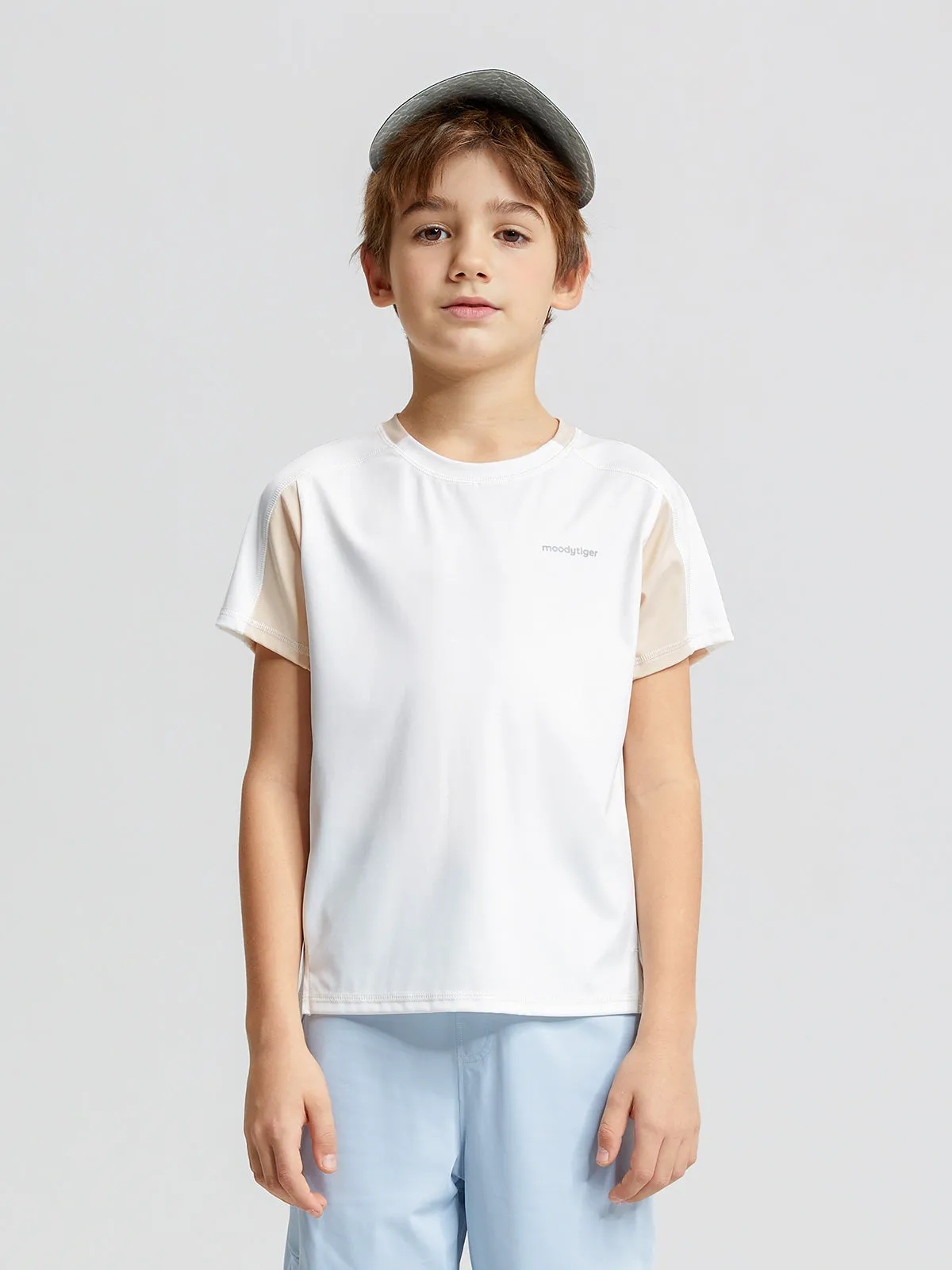 Color Blocking Short Sleeves