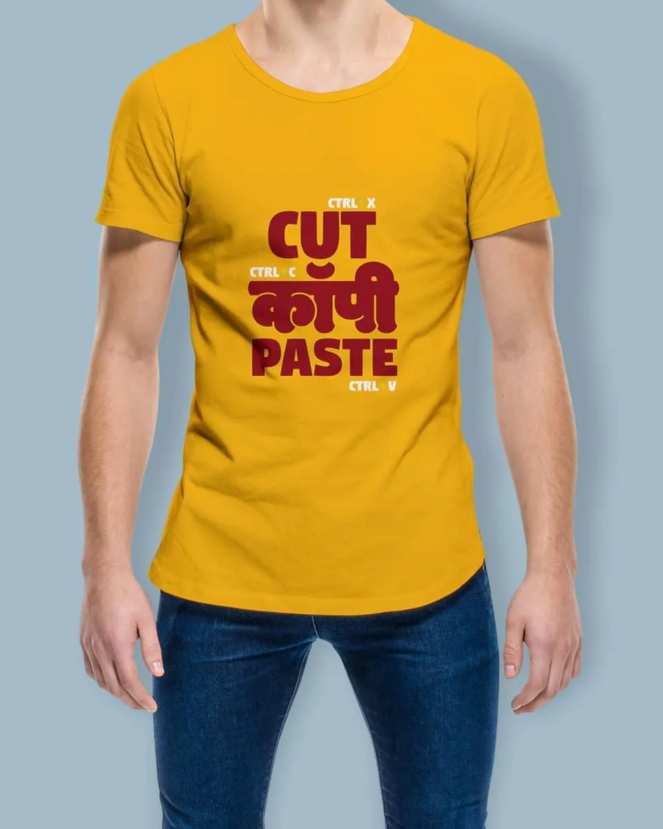Cut Copy Paste - Half Sleeve T-shirt