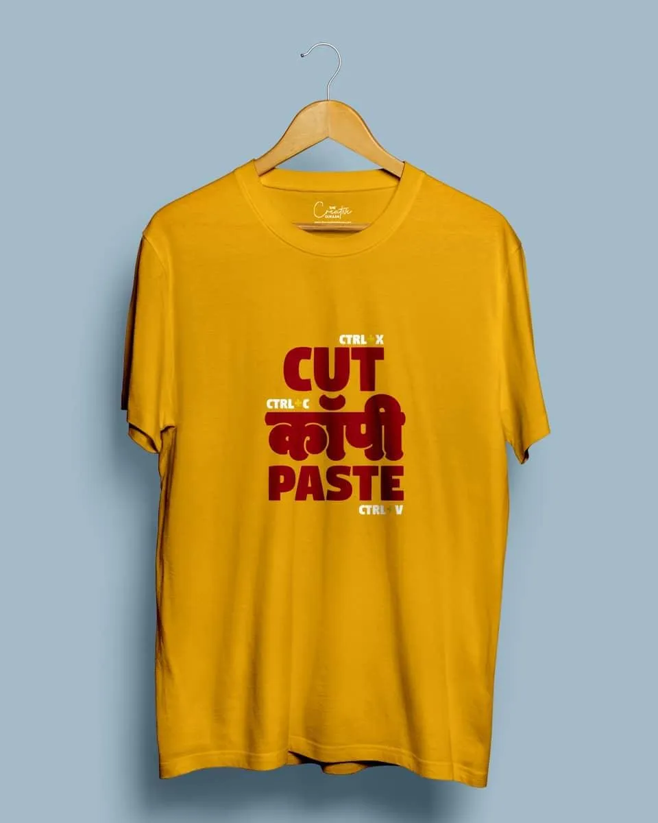 Cut Copy Paste - Half Sleeve T-shirt