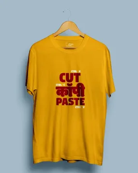 Cut Copy Paste - Half Sleeve T-shirt