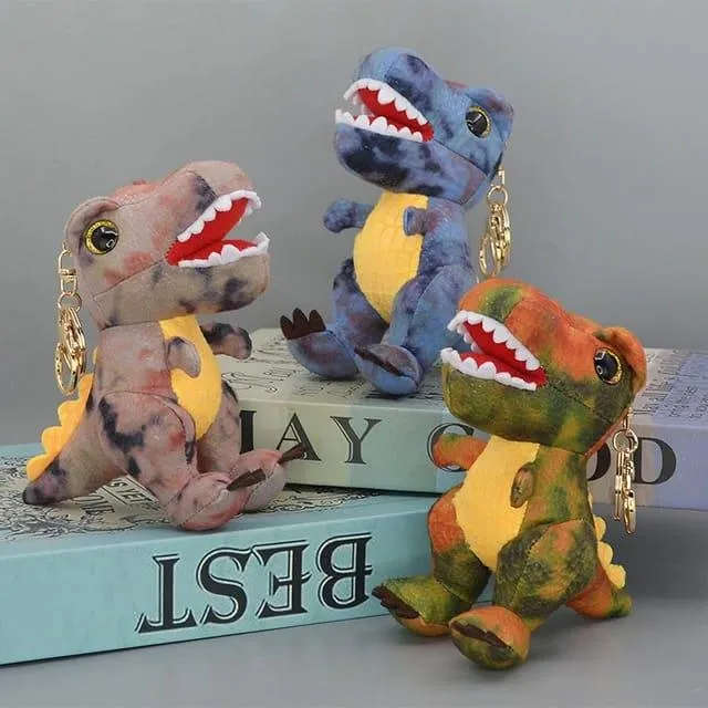 Cute Dinosaur Keychain With Bagcharm (Select From Drop Down Menu)