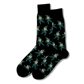 Dancing Leprechaun Socks Men's Crew Sock