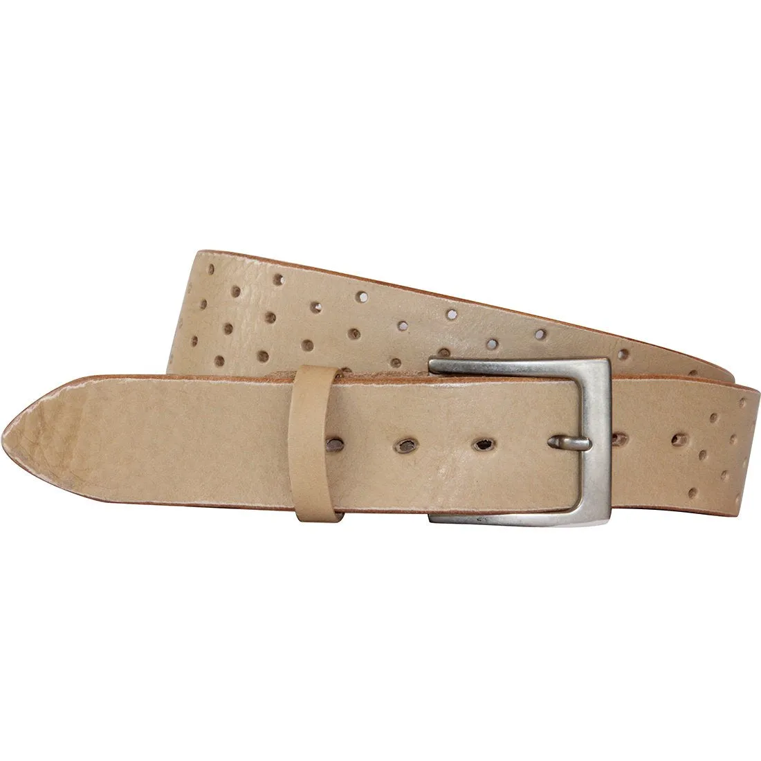 Embrazio Perforata Curved Hand Made Women's Navy, Gray or Red Belt