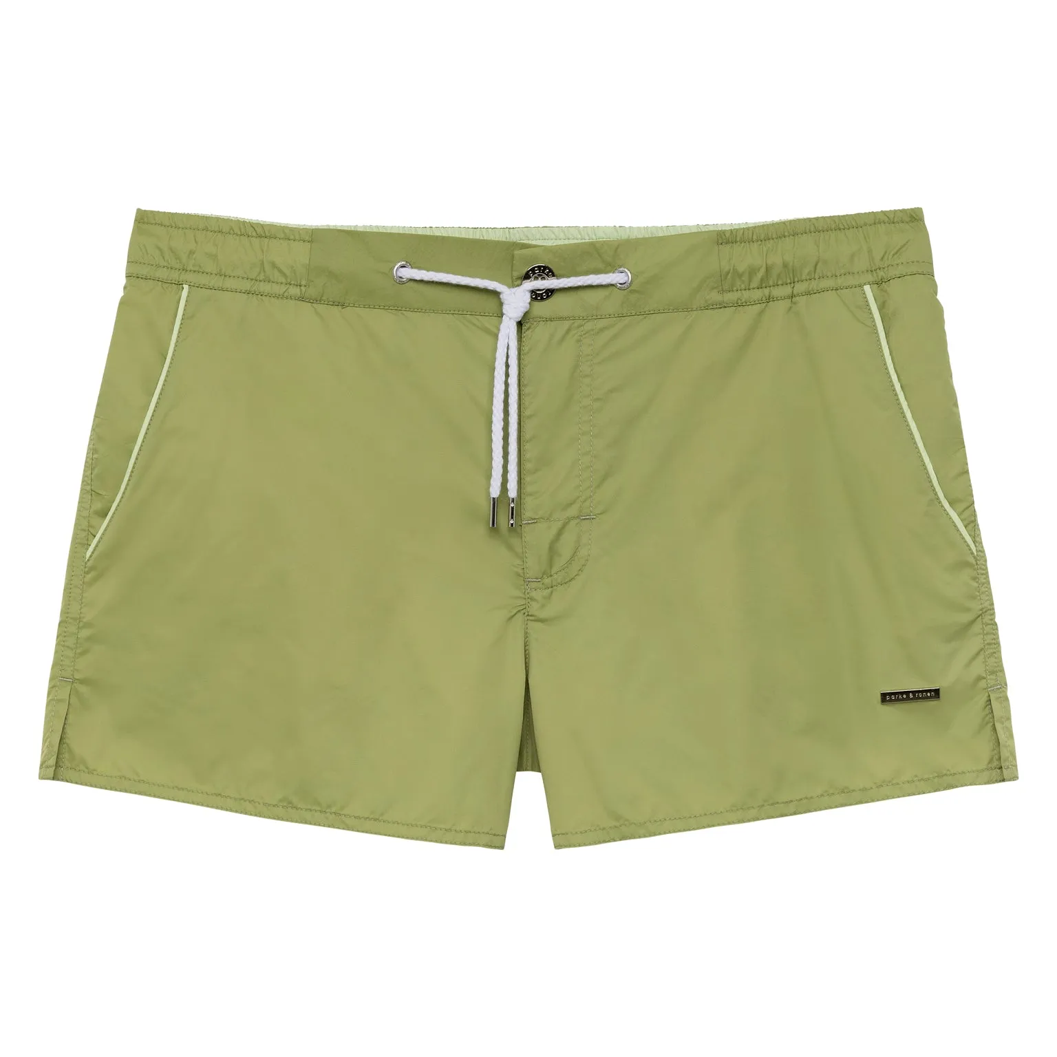 Grass Green Taffeta Barcelona Swim Short