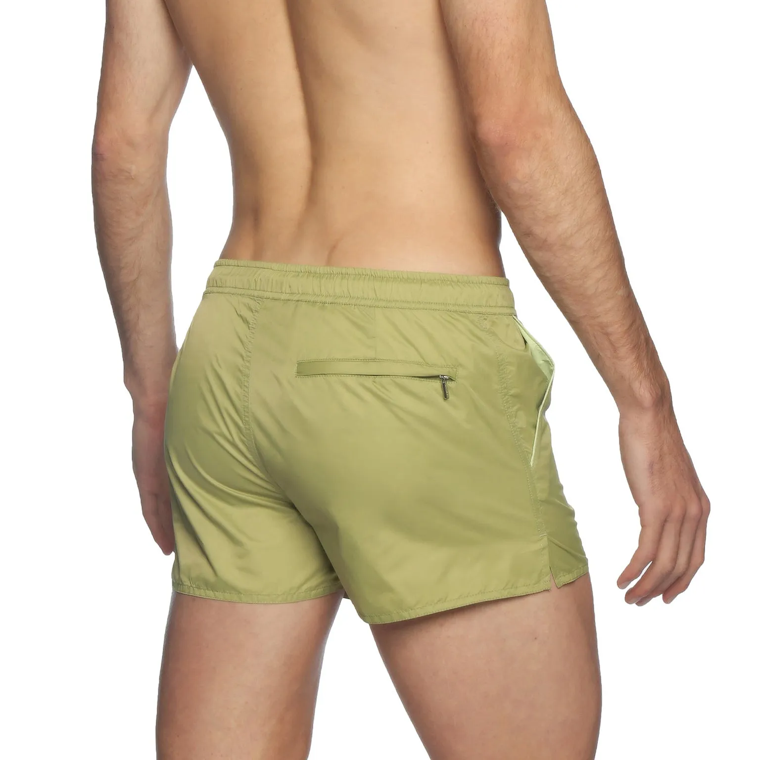 Grass Green Taffeta Barcelona Swim Short
