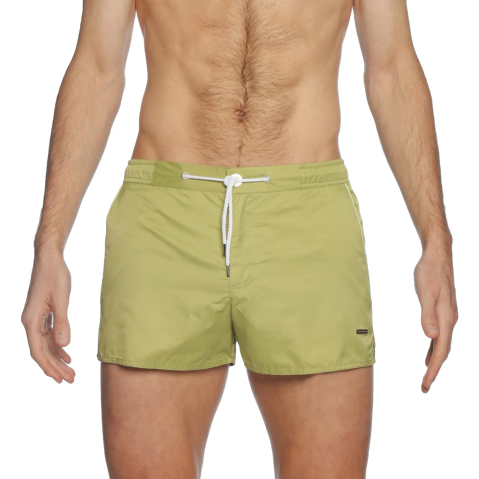 Grass Green Taffeta Barcelona Swim Short