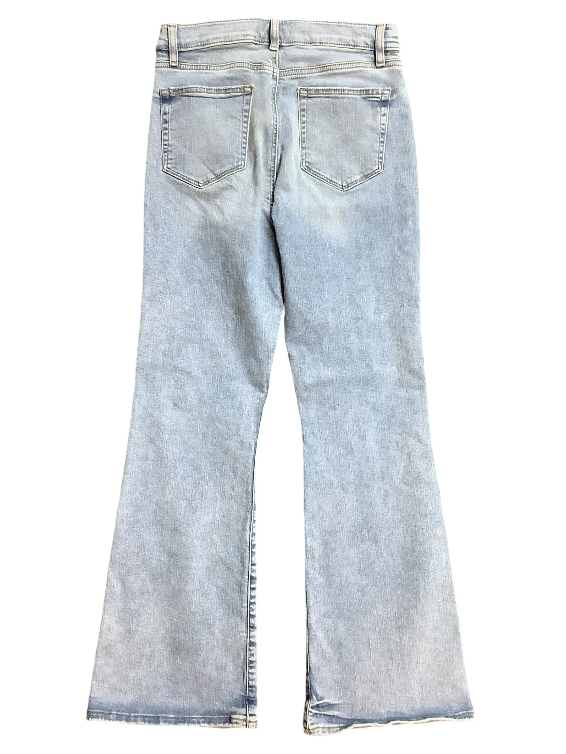 Jeans Wide Leg By Loft In Blue Denim, Size: 10