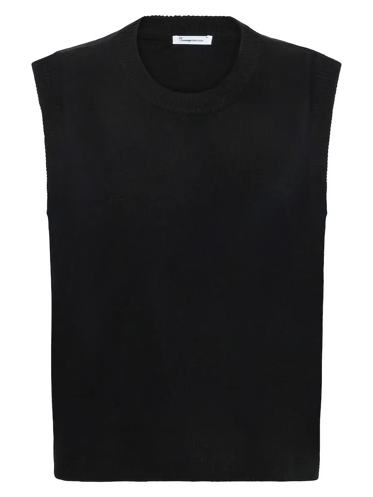 KCA 800025 Lambswool vest 1300 jet black women