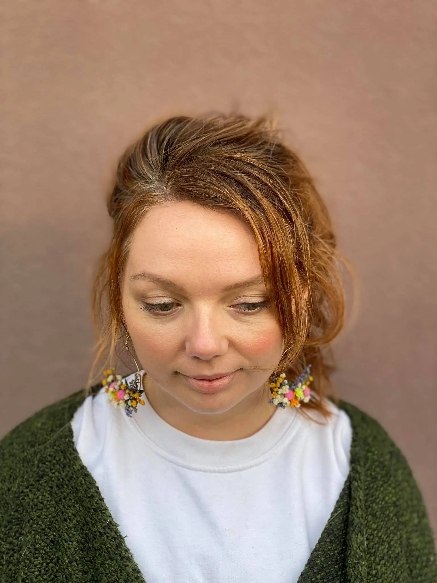 Meadow colourful flower earrings