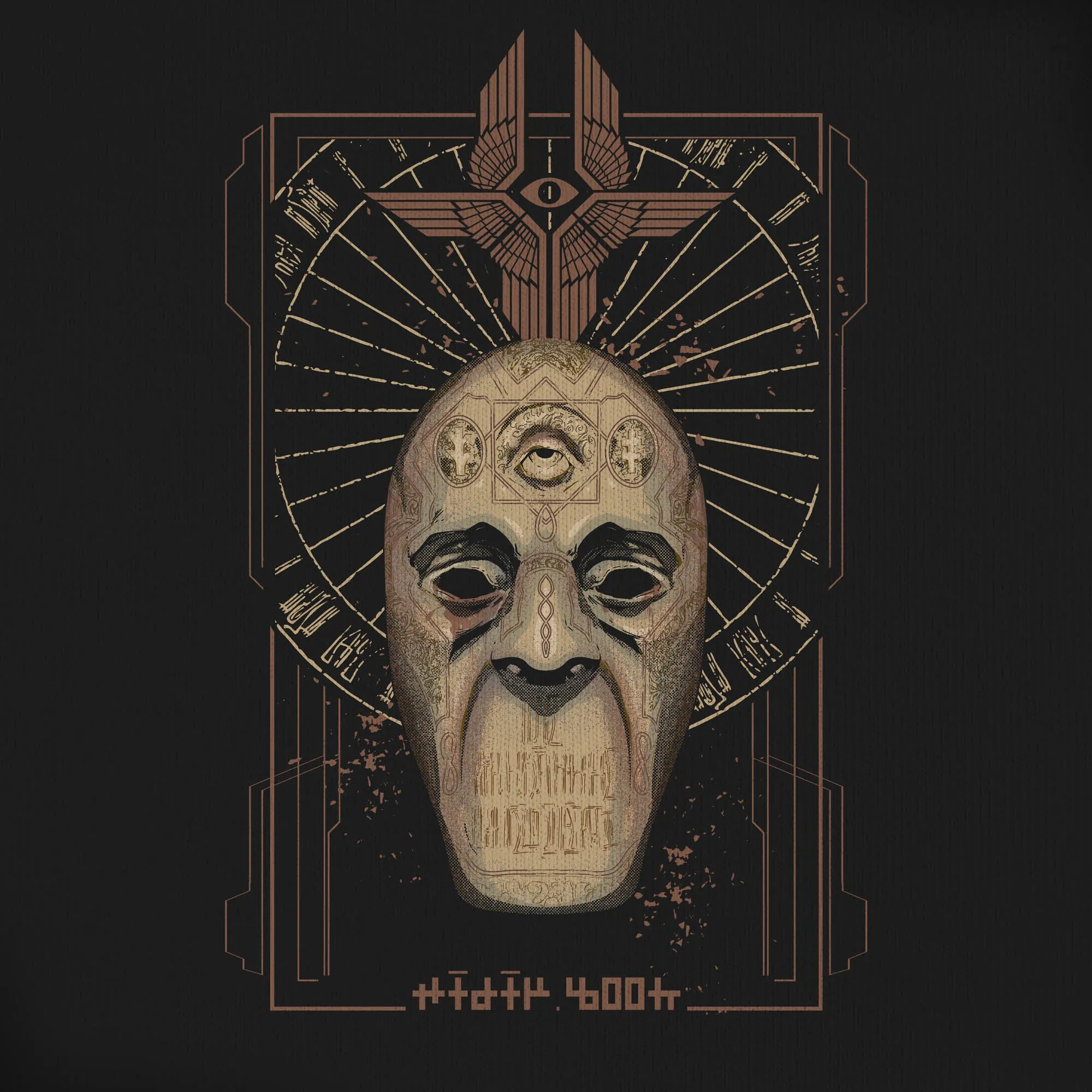 Priest Mask Black Long Sleeve