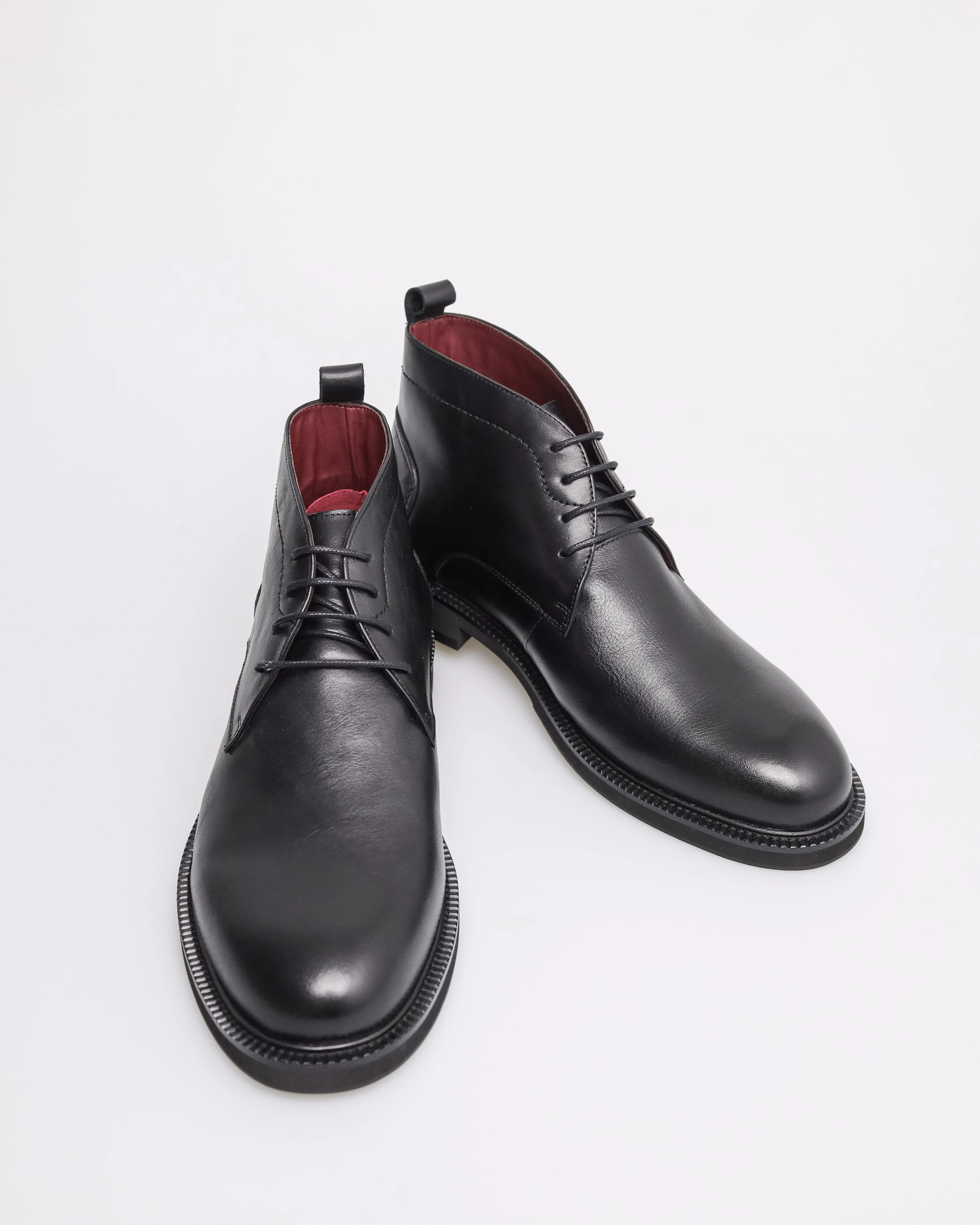 Tomaz HF067 Men's Derby Boots (Black)