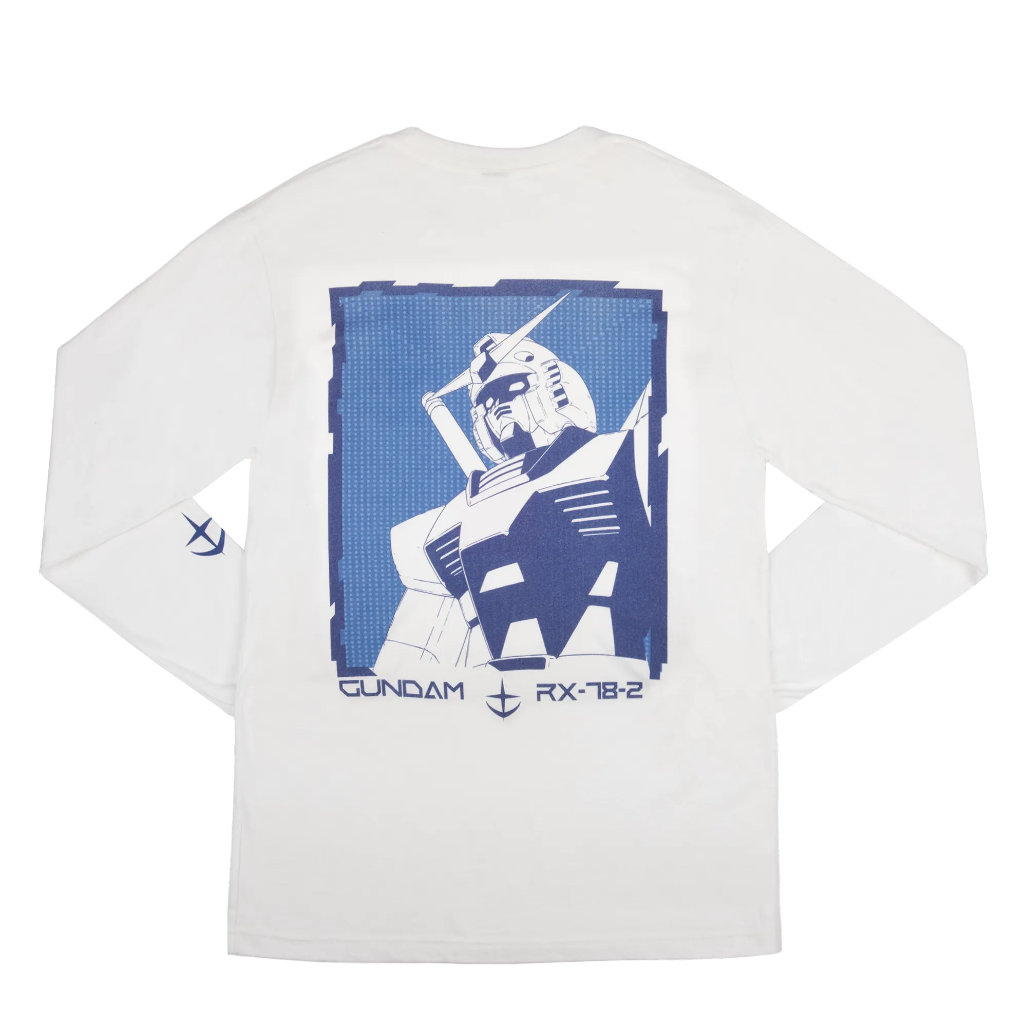 True Blue RX-78-2 White Long Sleeve