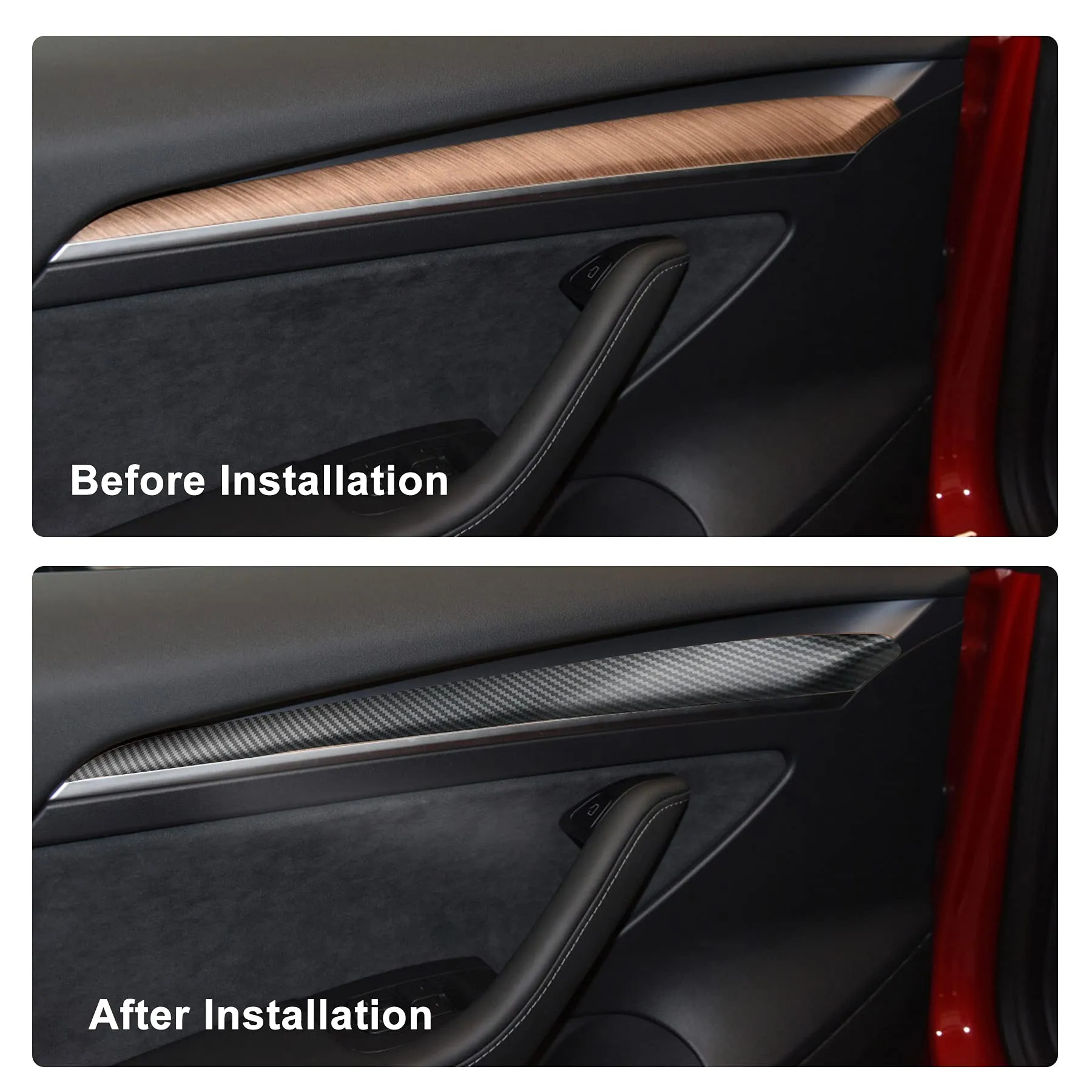 Variety Door Panel Trim for Tesla Model 3 2021-2023.10 & Model Y 2020-2024