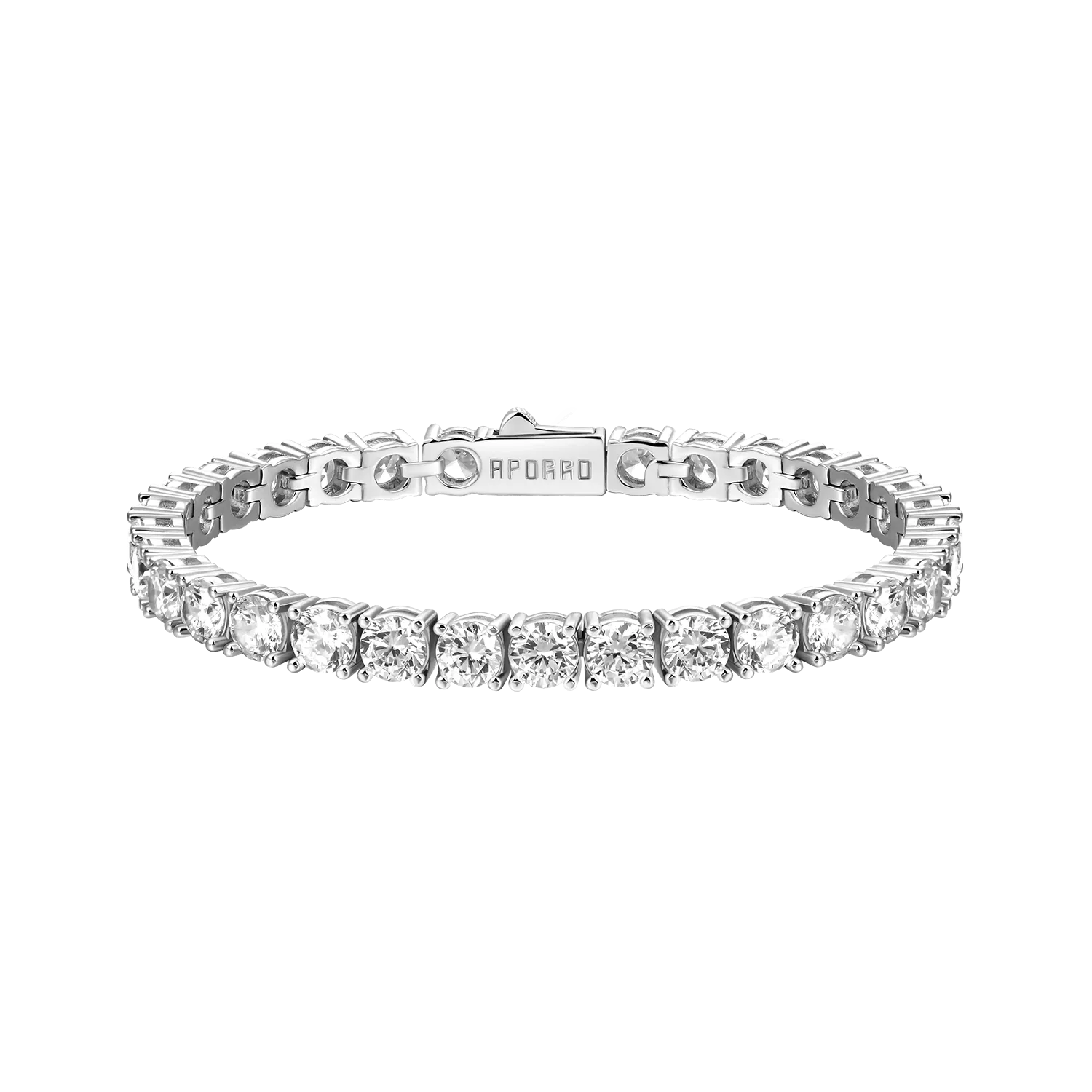 White Gold Iced Tennis Bracelet - 5mm