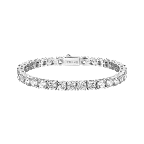 White Gold Iced Tennis Bracelet - 5mm